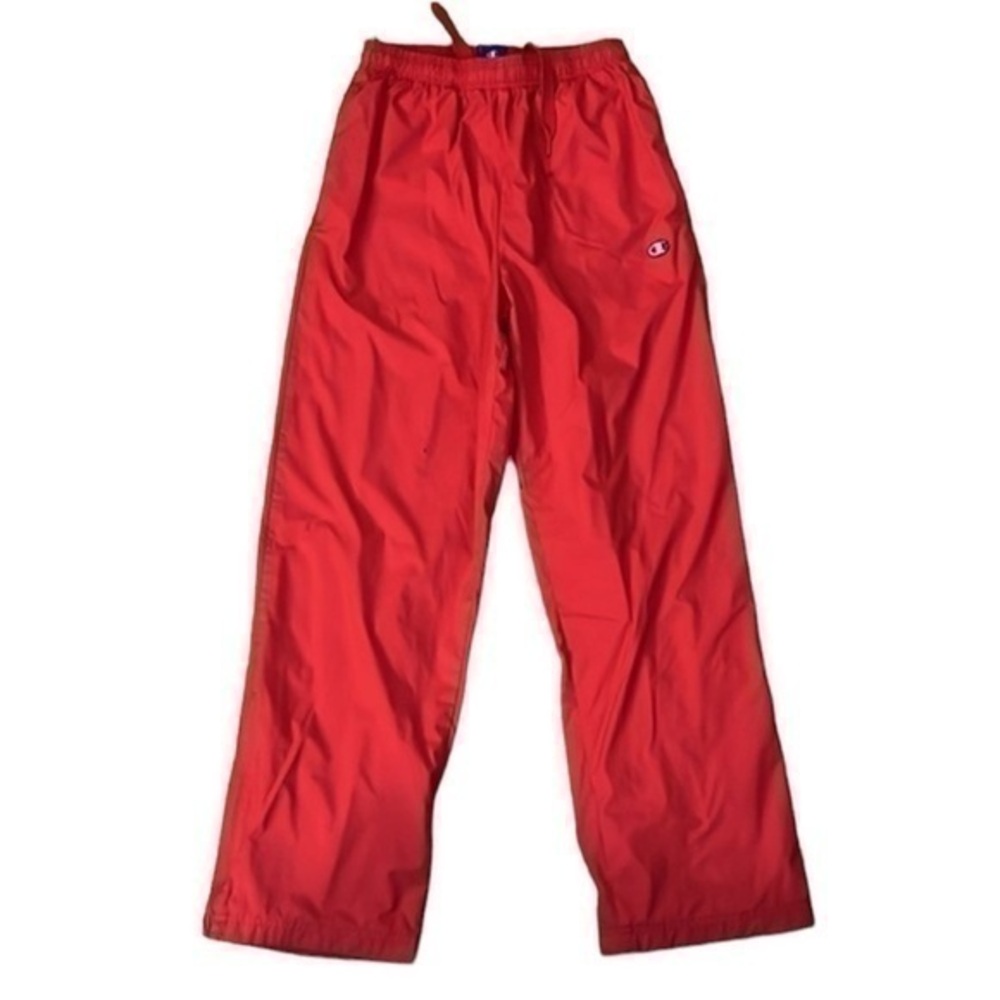 CHAMPION Polyester Power Blend Fleece High Waisted Open Bottom Pants